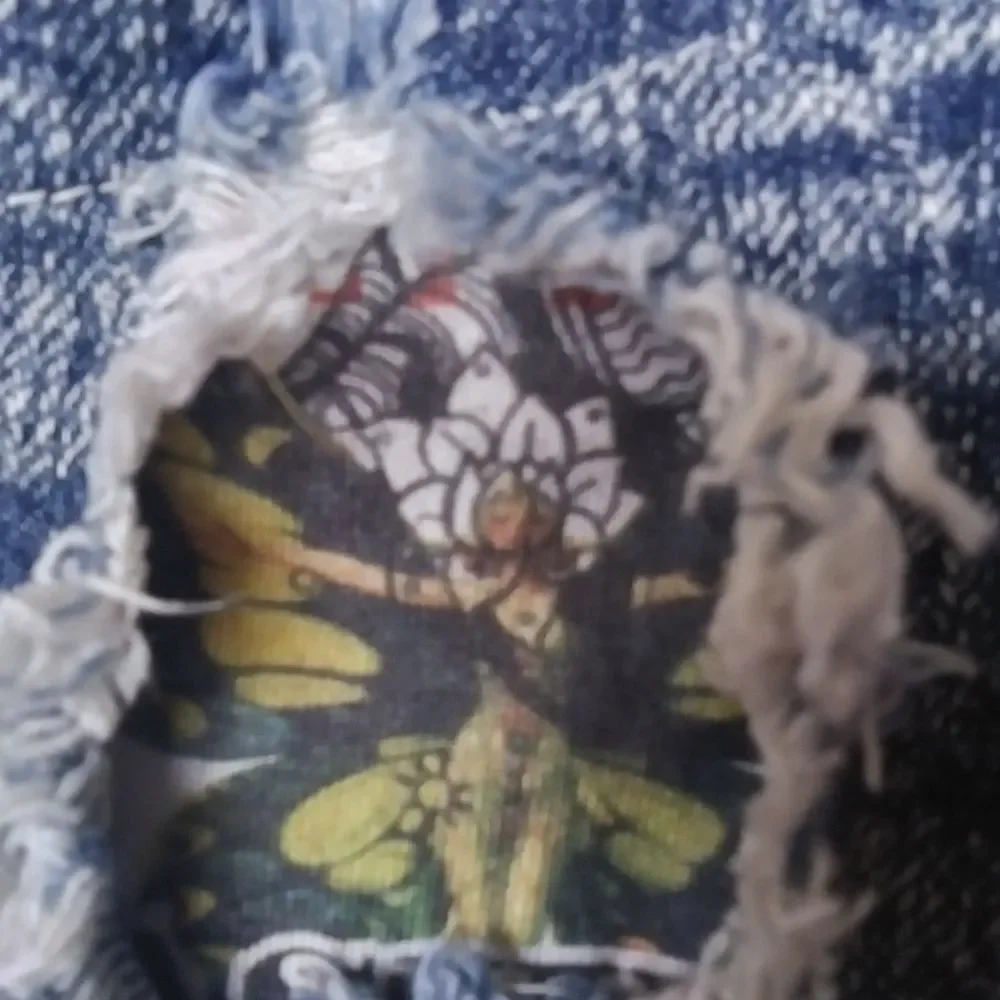 Shorts Cut Off Art To Wear Denim Whimsical Fairy Fairycore Unusual Rare …